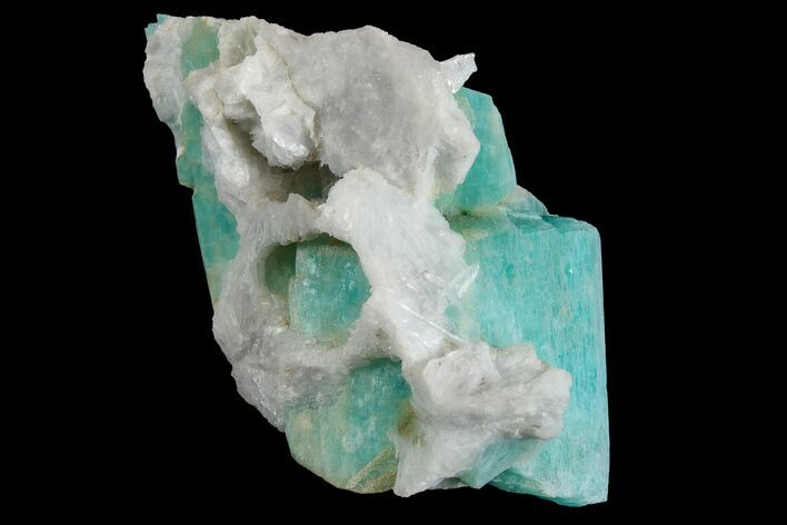 Amazonite Crystals with Bladed Cleavelandite - Colorado #167995